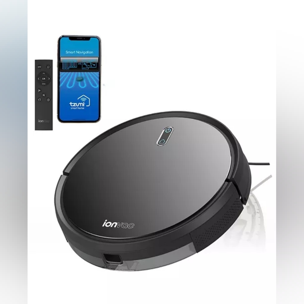 Tzumi Robotic Vacuum Cleaner Sanitizer - Smart Clean UV Robo Vac Wi-Fi Connected